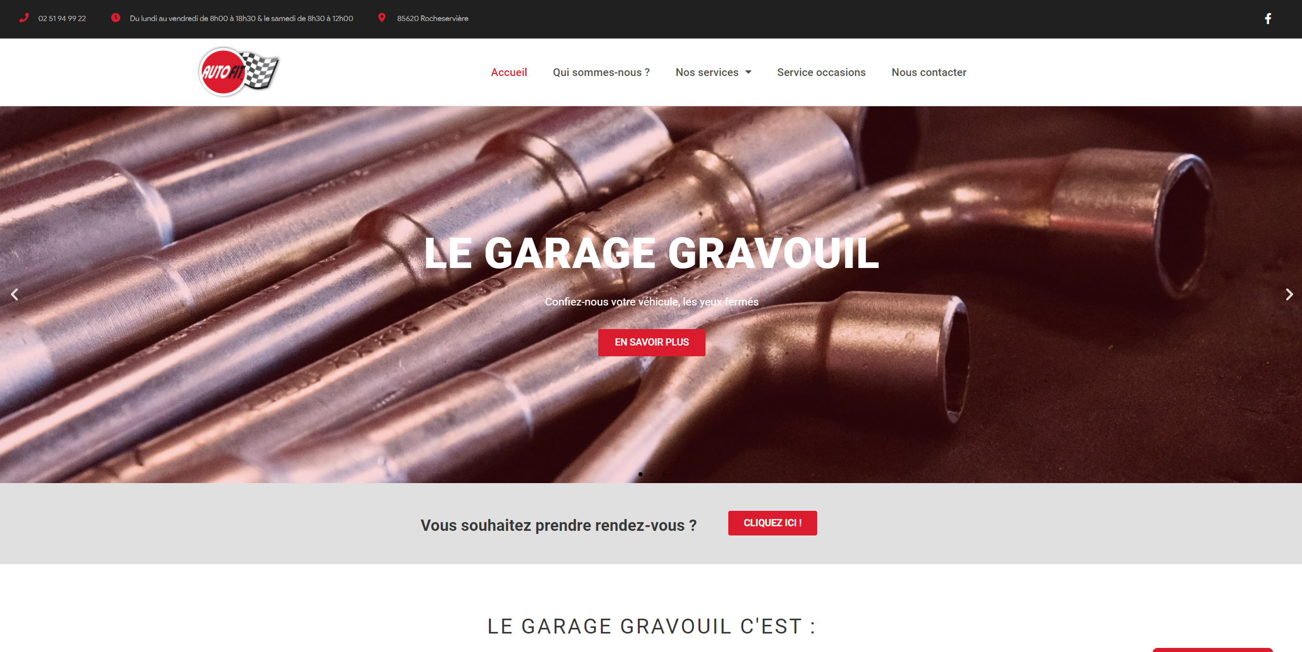 Site web Garage Gravouil